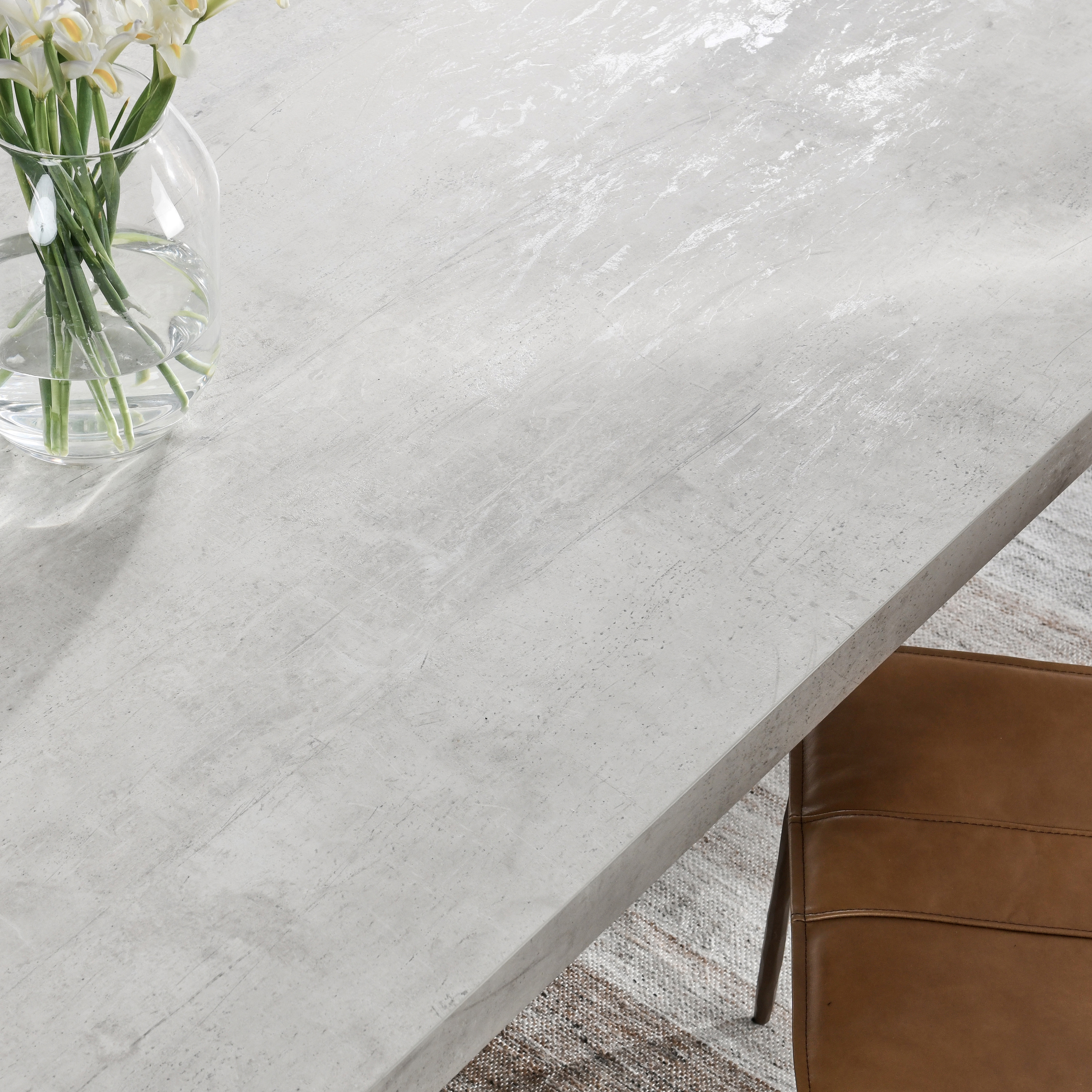 Durant 84" Dining Table Distressed Gray/Antique White - Image 5