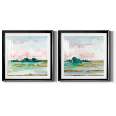 Pink Marsh I-Framed Gallery Wrapped Canvas - Ready To Hang - Image 0