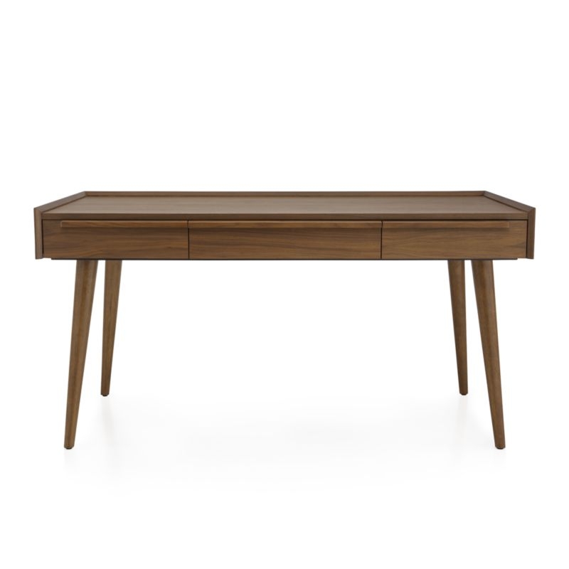Tate 60" Walnut Desk with Power Outlet - Image 6
