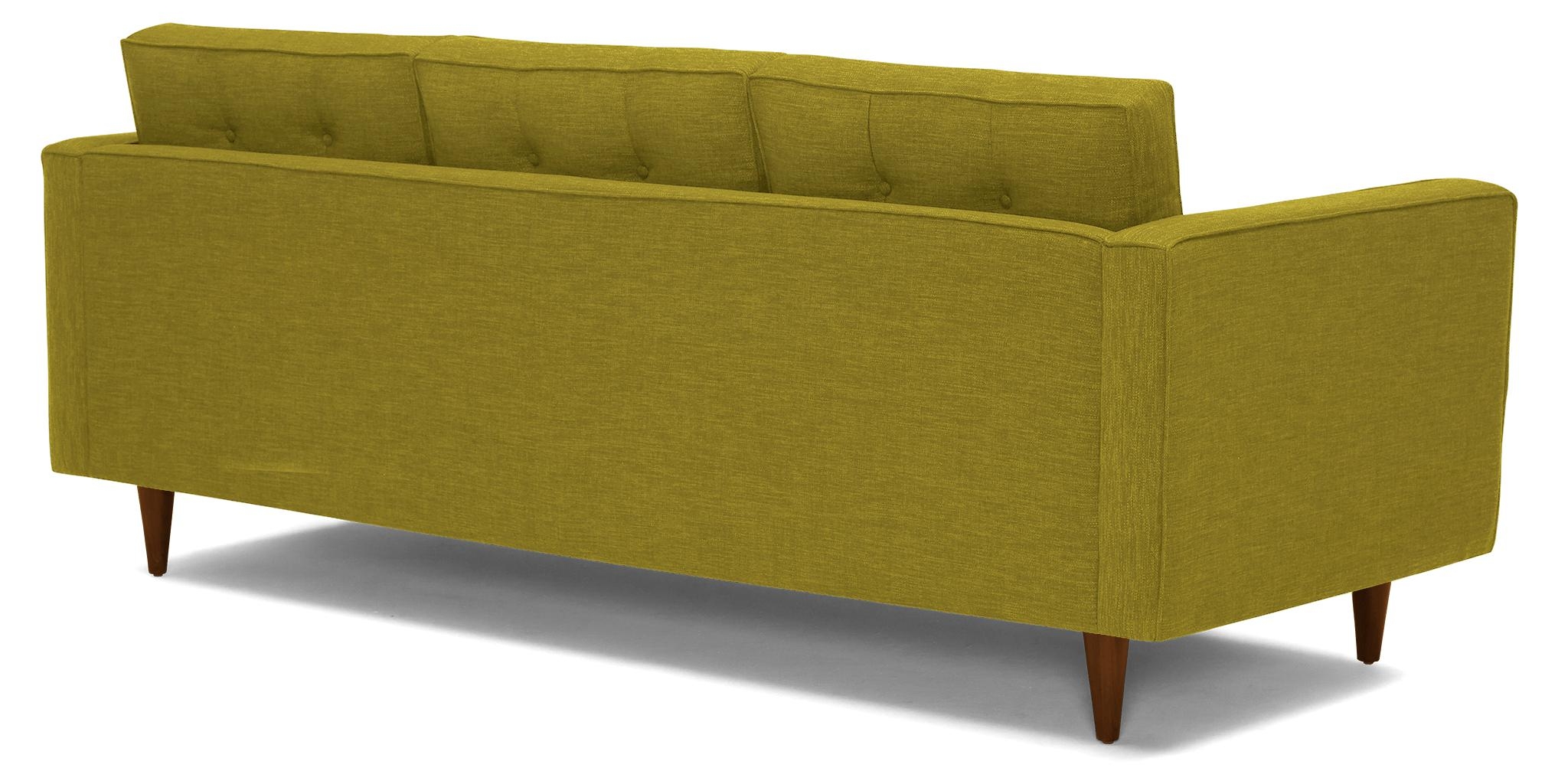 Yellow Braxton Mid Century Modern Sofa - Bloke Goldenrod - Mocha - Image 3