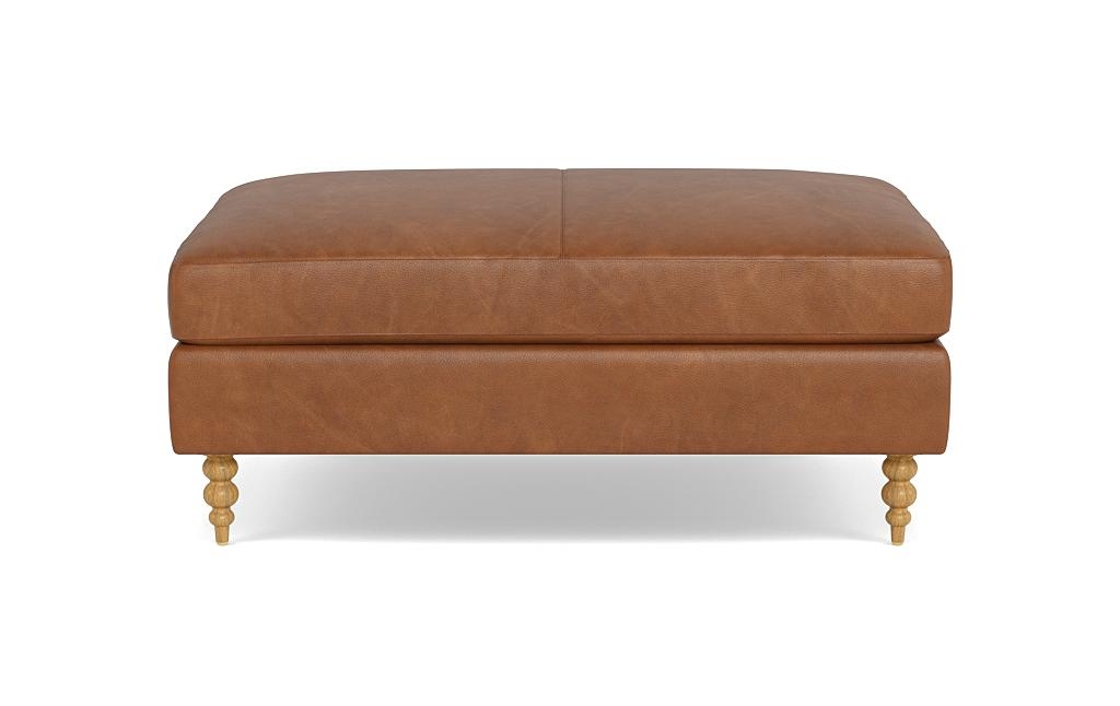 Sloan Leather Ottoman - Image 0