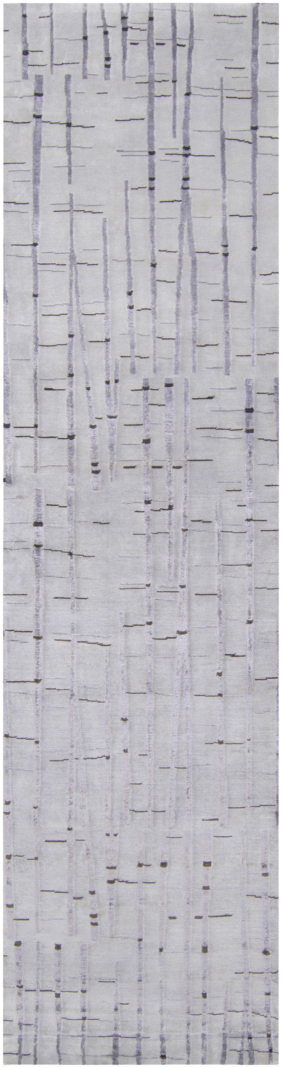 Shibui Gray Indoor 2'6" x 10' Handmade Rug - Image 0