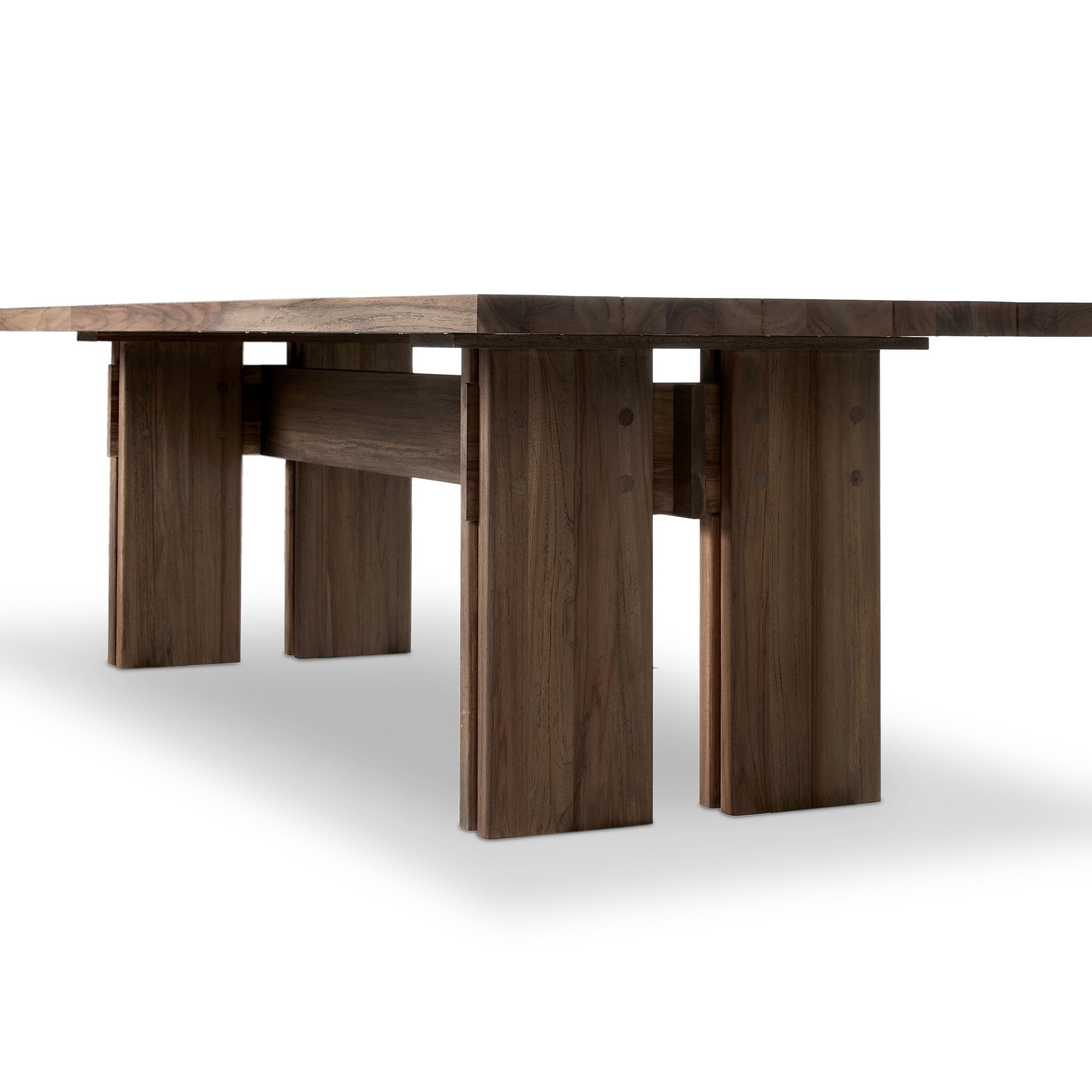 Railay Outdoor Dining Table 96" - Stained Toasted Brown-FSC - Image 13