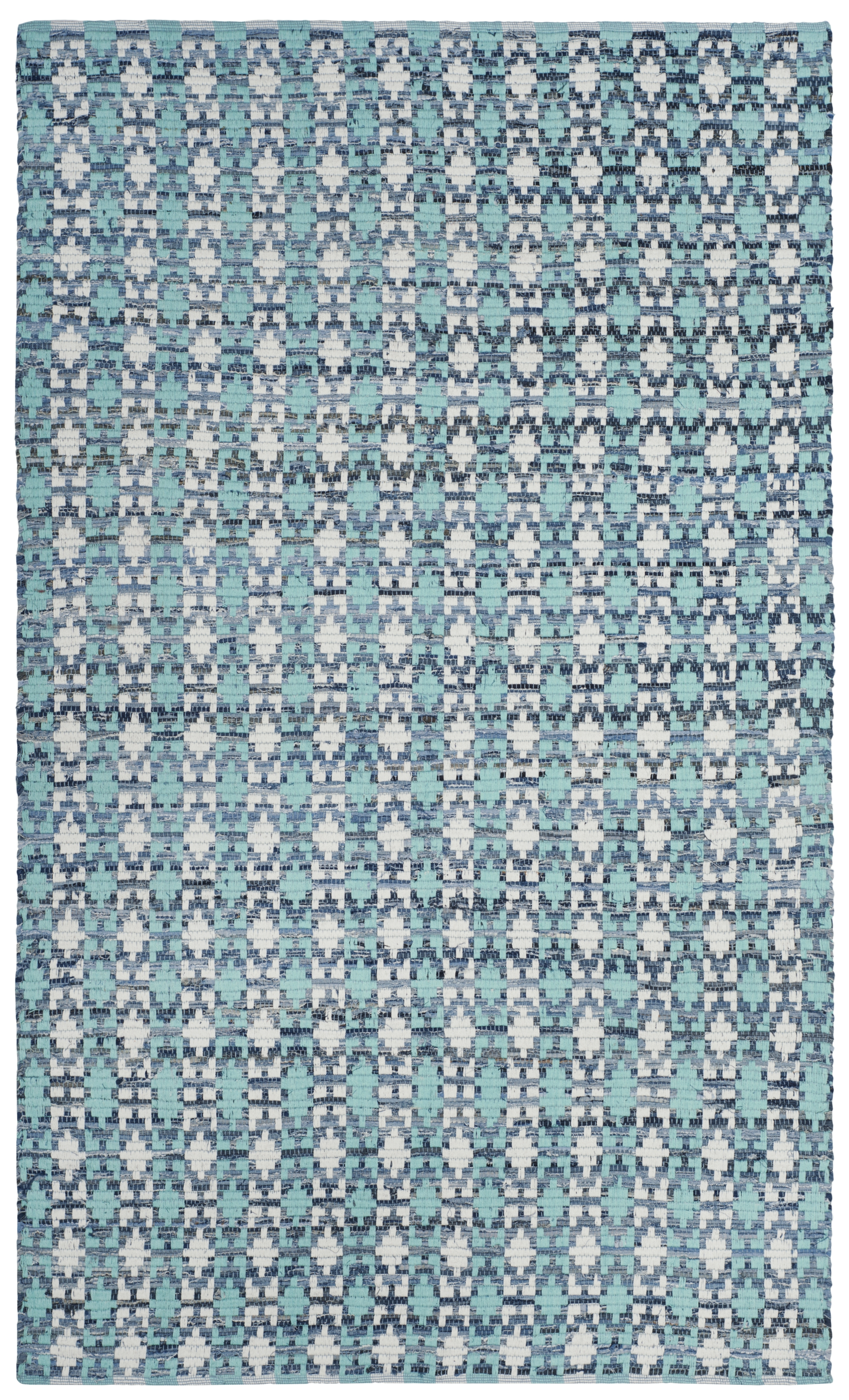 Arlo Home Hand Woven Area Rug, MTK123C, Turquoise/Multi,  5' X 8' - Image 0