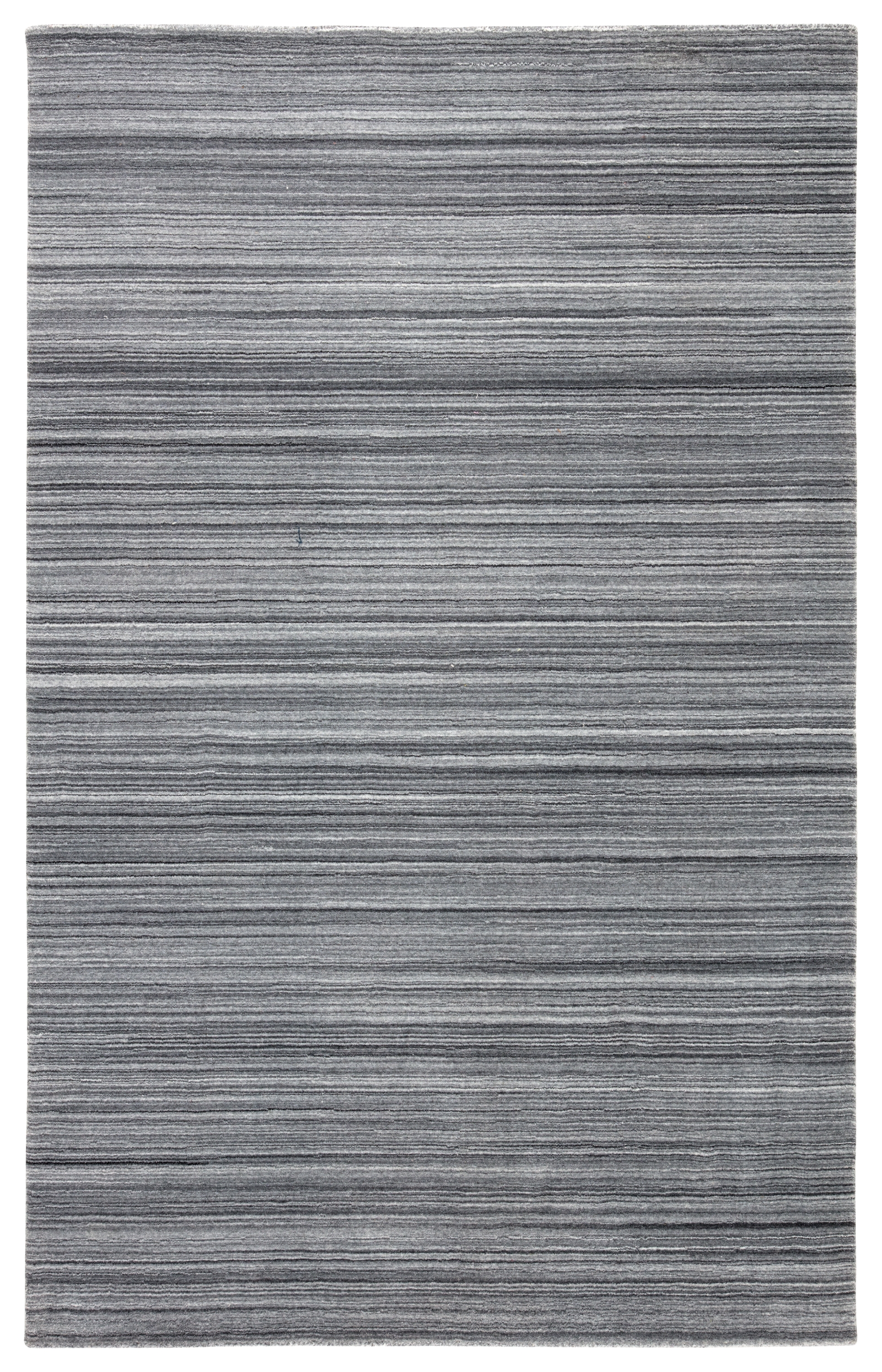 Tundra Handmade Solid Dark Gray/ Silver Area Rug (9'X12') - Image 0