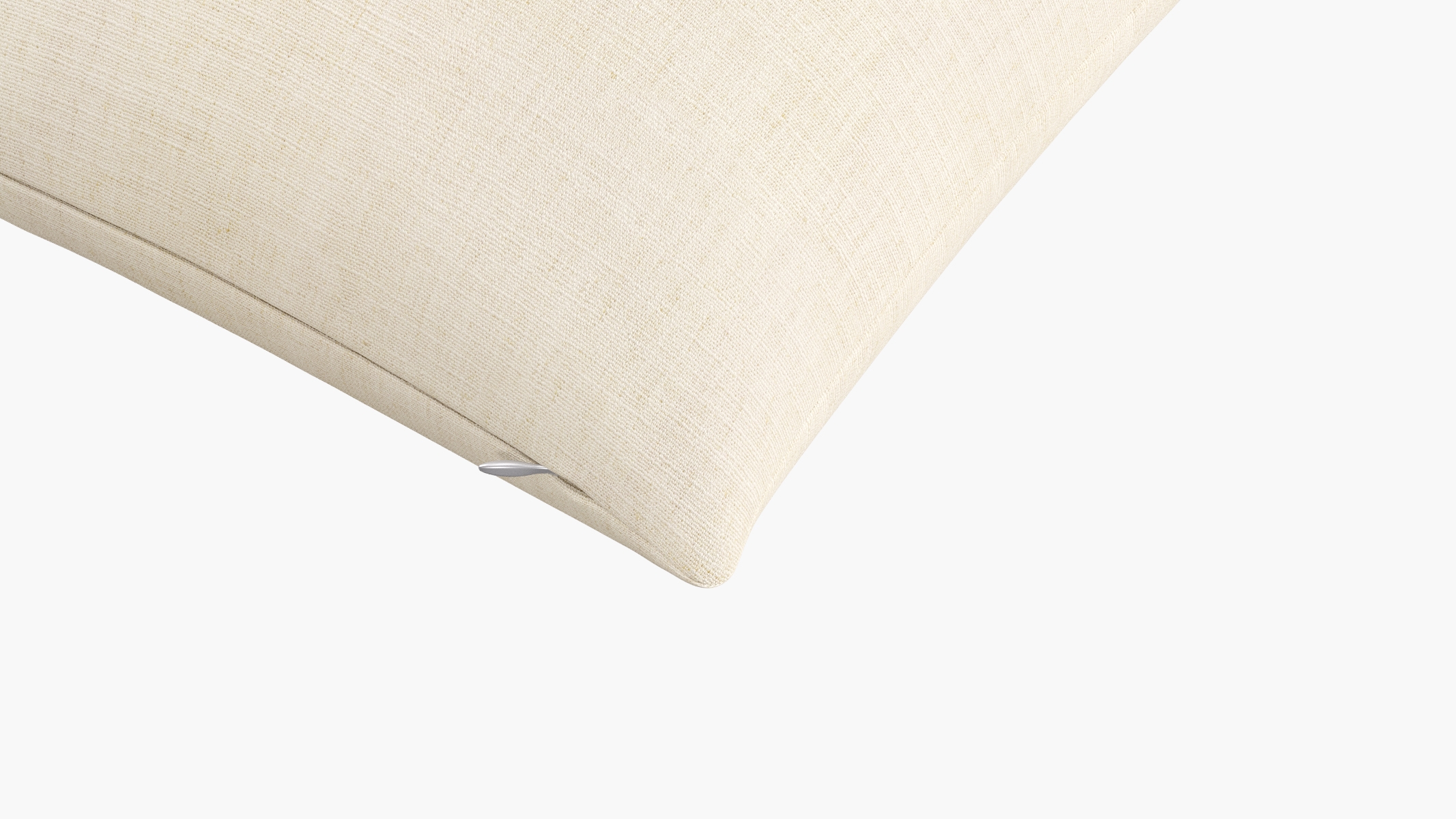 Throw Pillow 20", Talc Everyday Linen, 20" x 20" - Image 1