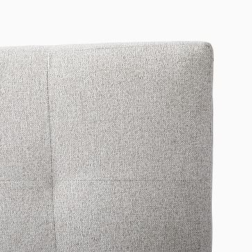 Grid Tufted Tapered Leg - Low, Full,, Chenille Tweed, Frost Gray - Image 5