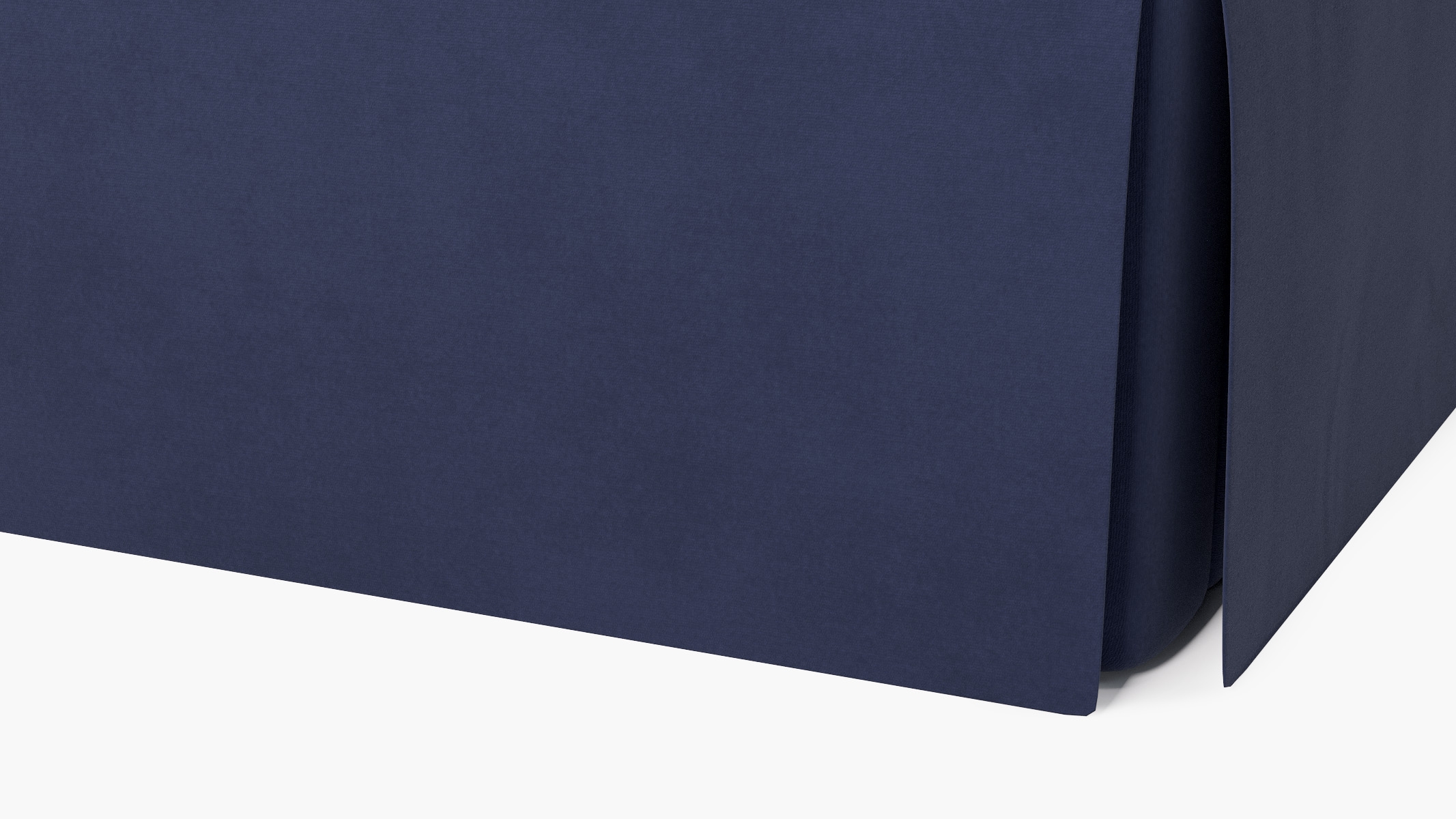 Skirted Sleeper Sofa, Navy Classic Velvet - Image 6