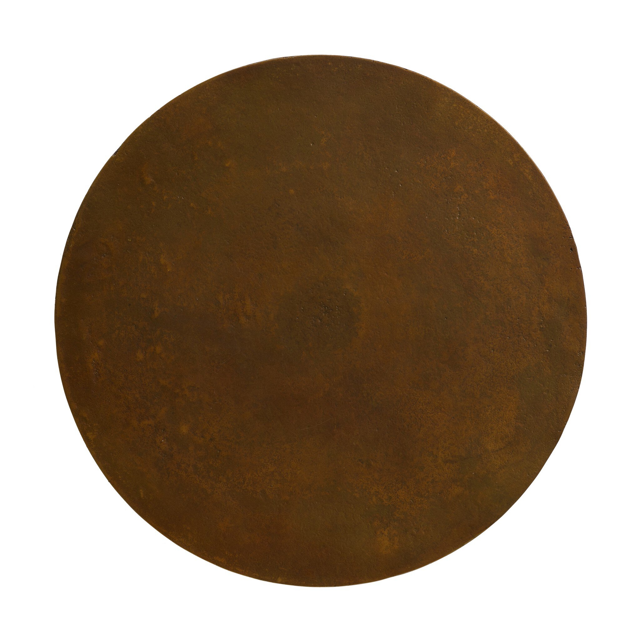 Malloy Outdoor End Table - Antiqued Brass Aluminum - Image 7