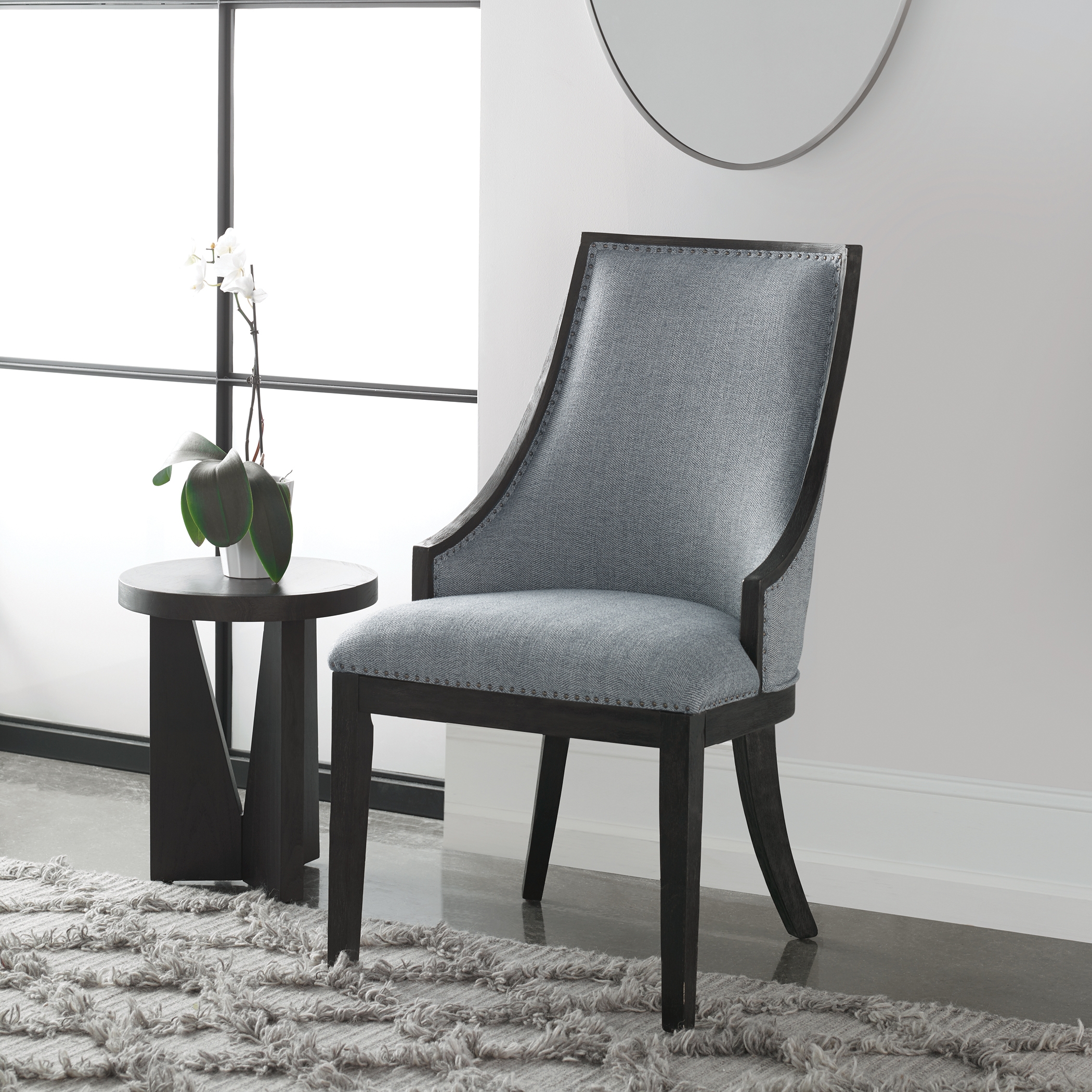 Janis Ebony Accent Chair - Image 3