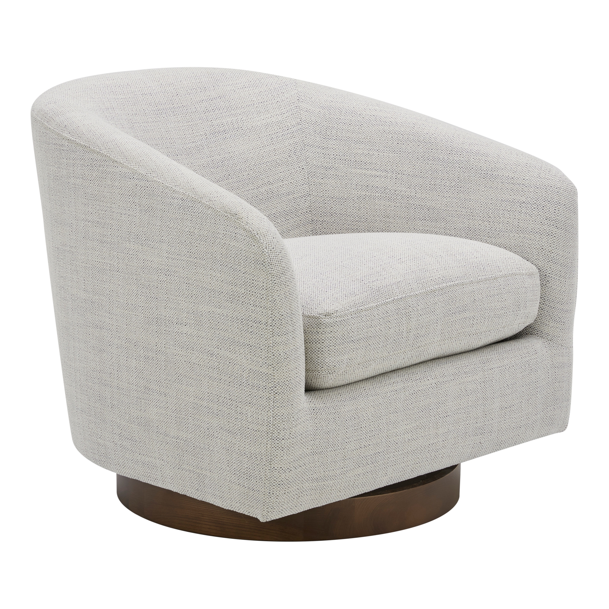 Oscy Swivel Chair Splashed White - Image 1