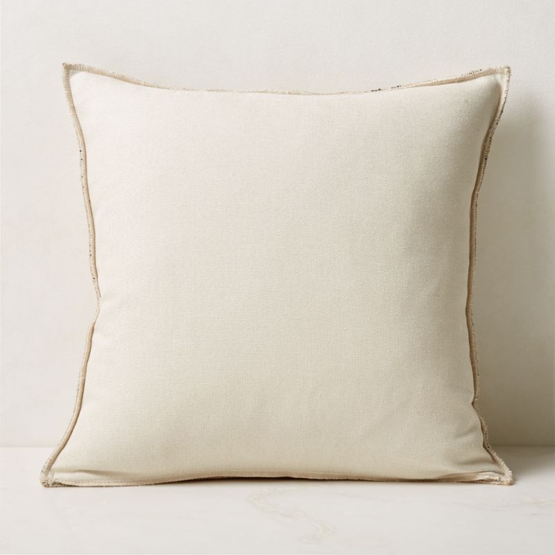 Vintage Striped Hemp Throw Pillow with Down-Alternative Insert 23'' - Image 4