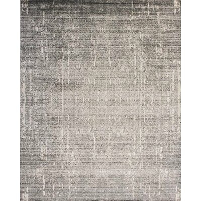 Abstract Hand Loomed Gray/Silver Area Rug - Image 0
