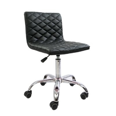 Eliza Diamond Quilted Vanity Chair - Image 0