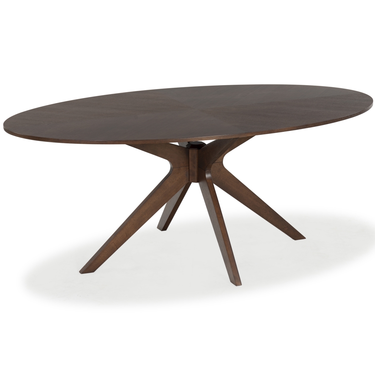 Hawkins Wood Oval Dining Table - Walnut - Image 5