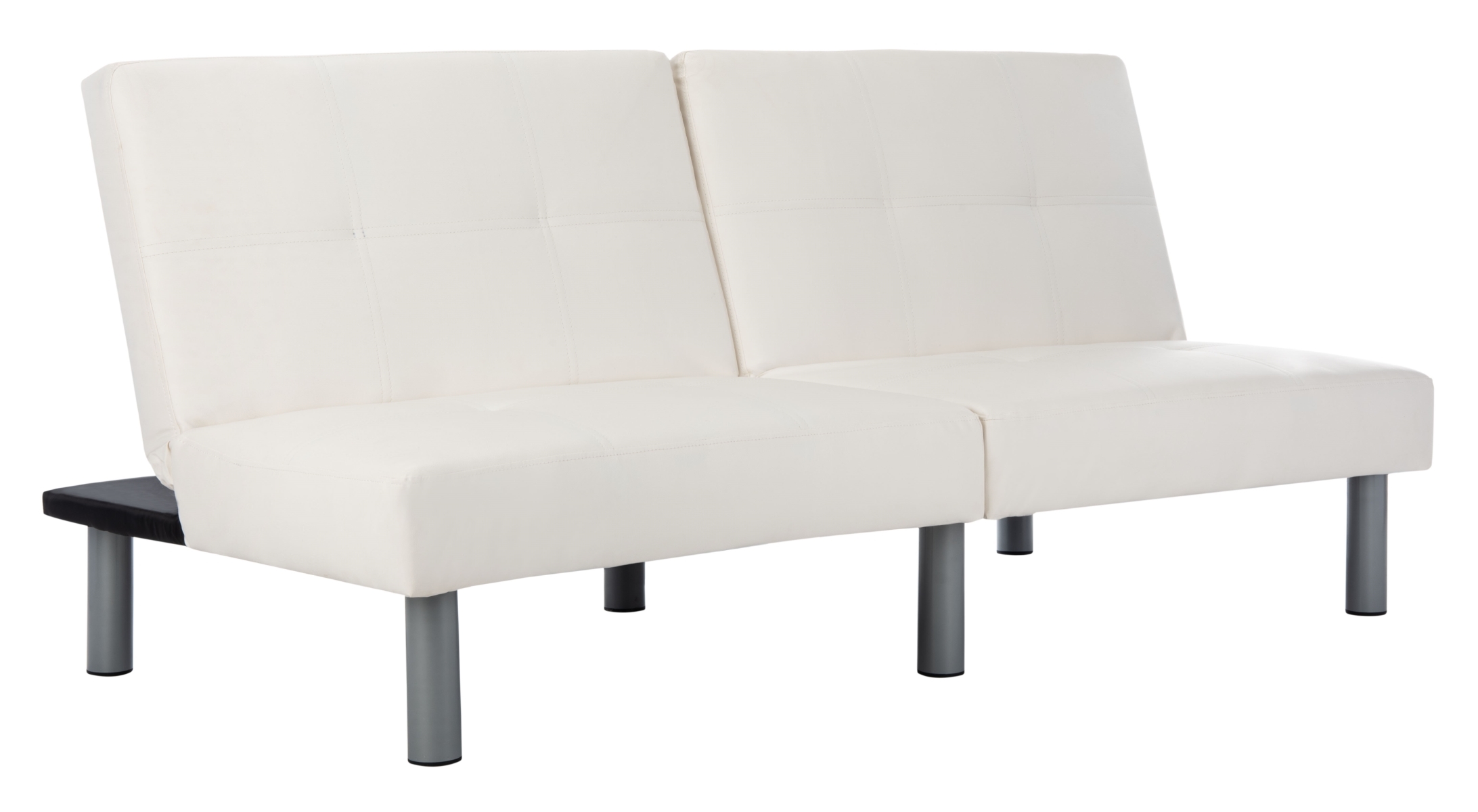 Noho Foldable Futon Bed - White / Silver - Safavieh - Image 4