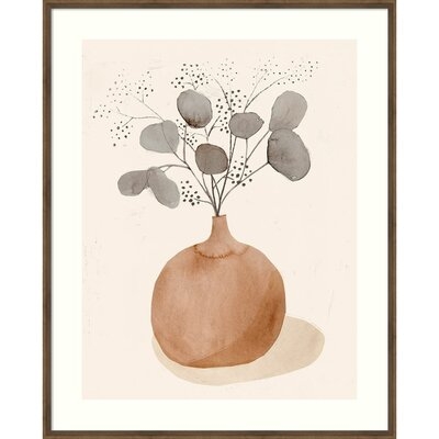 La Planta I (Floral Vase) by Victoria Barnes - Picture Frame Painting Print on Paper - Image 0