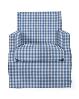 Serena & Lily Grady Notch Arm Swivel Chair - Thumbnail 4