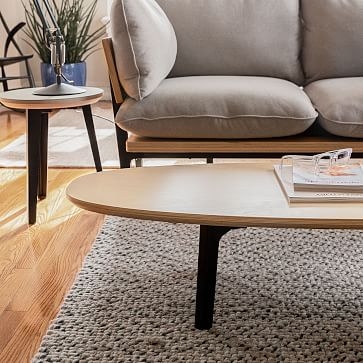 Floyd Oval Coffee Table, White - Image 1