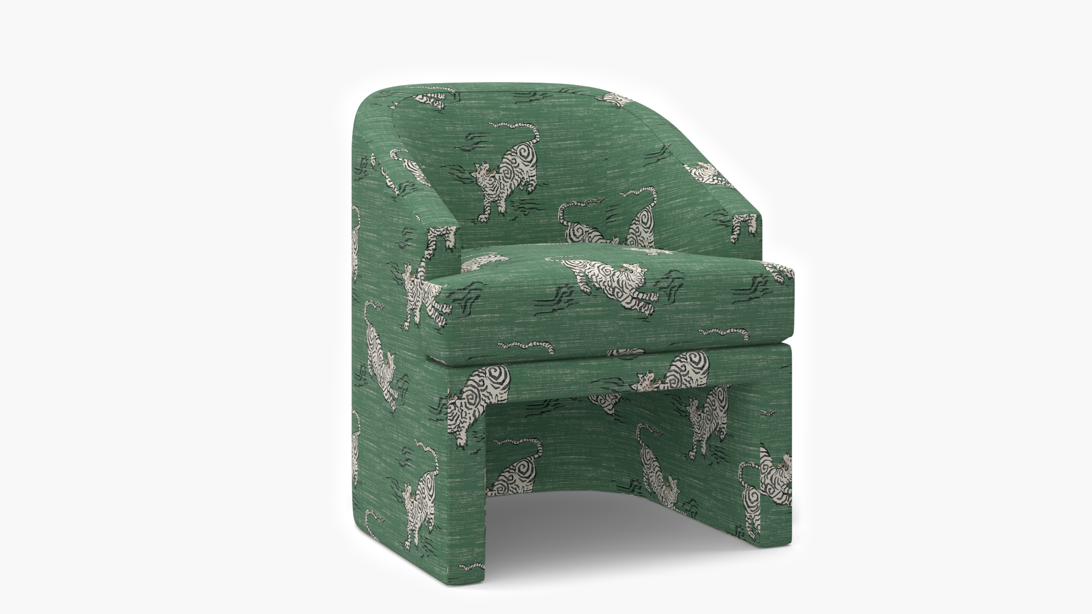 Arco Dining Chair, Emerald Tigresse - Image 0