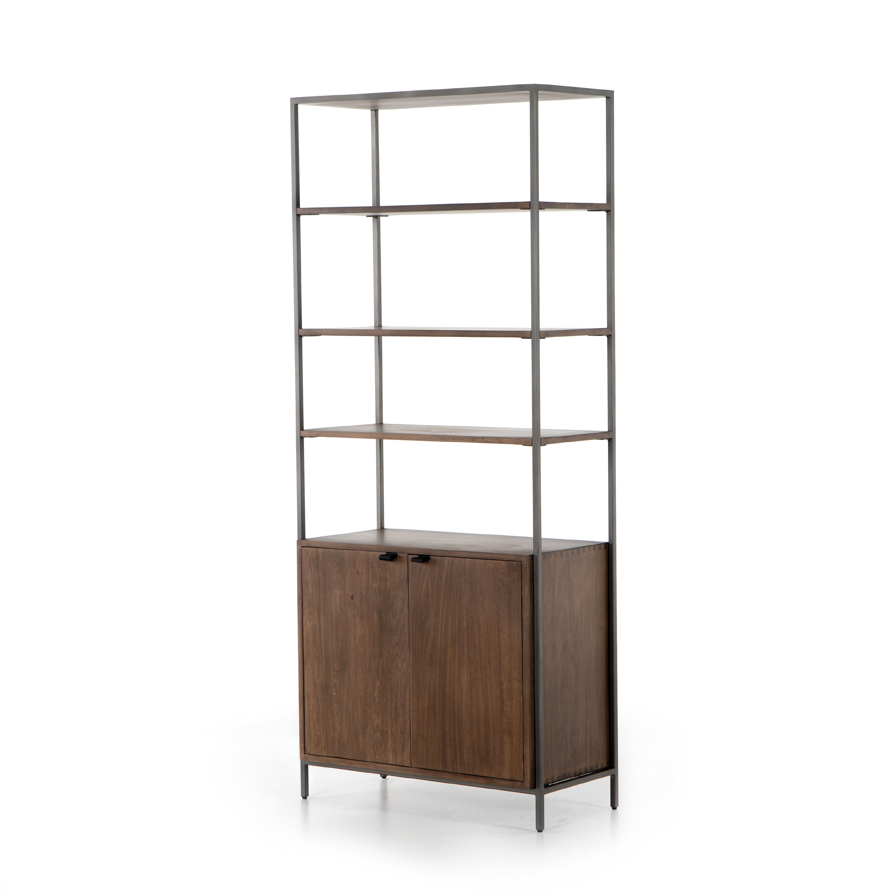 Trey Modular Wide Bookcase-Auburn Poplar - Image 0
