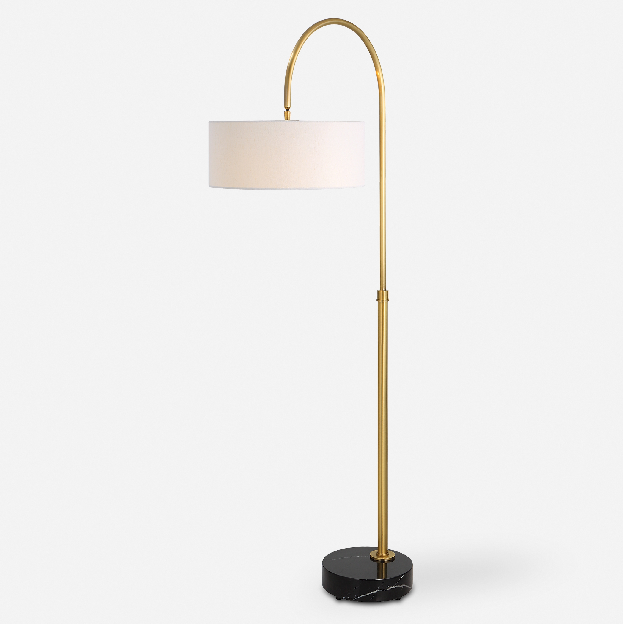 Huxford Brass Arch Floor Lamp - Image 0