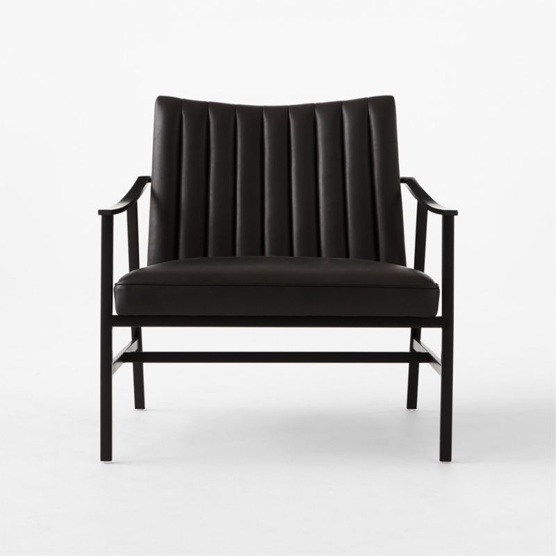 Blair Black Leather Accent Chair by Paul McCobb - Image 1