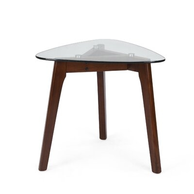 Glass Top 3 Legs End Table - Image 0
