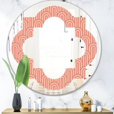 Quatrefoil Art Deco Waves II Eclectic Wall Mirror - Image 0