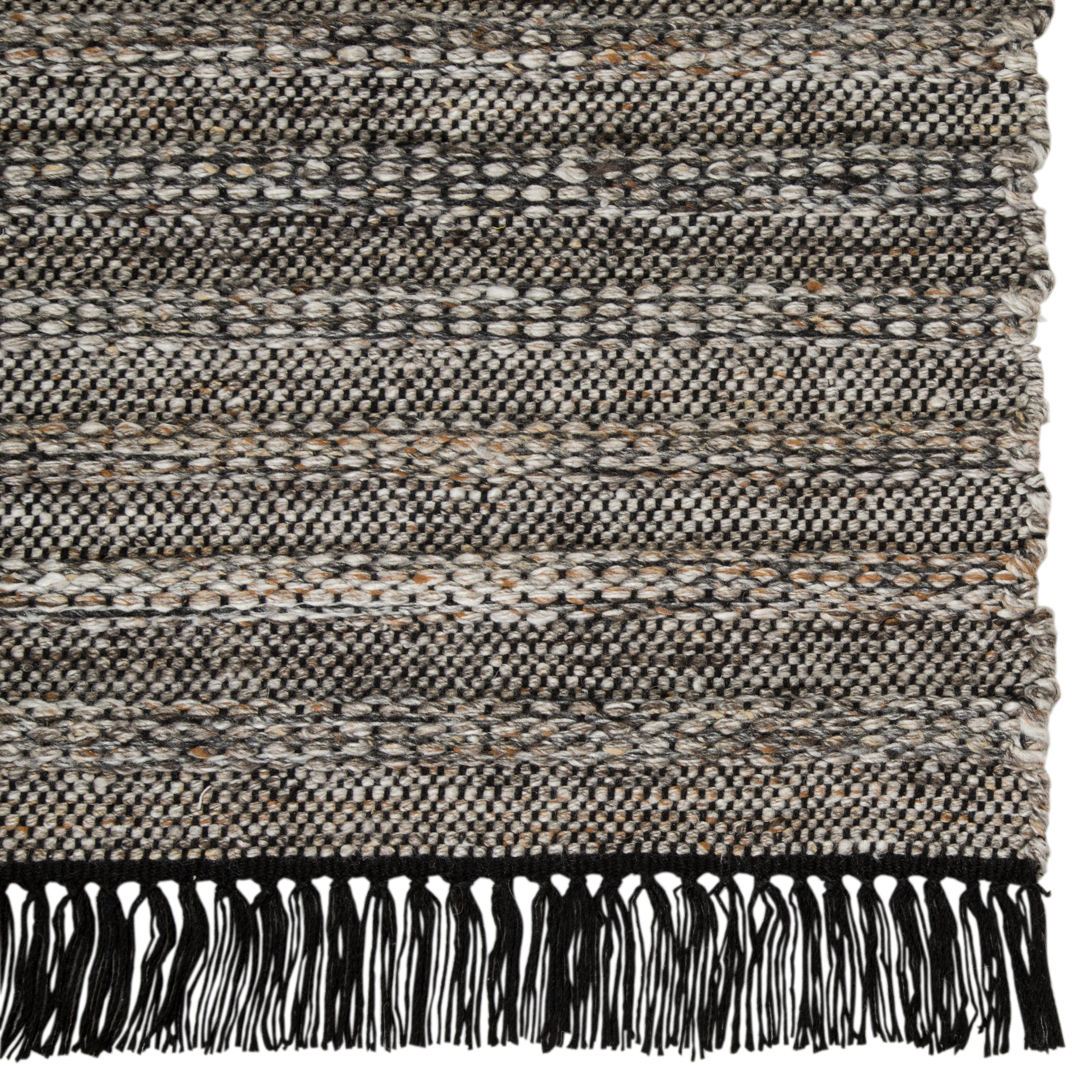 Torre Indoor/ Outdoor Solid Black/ Rust Area Rug  (4'X6') - Image 3