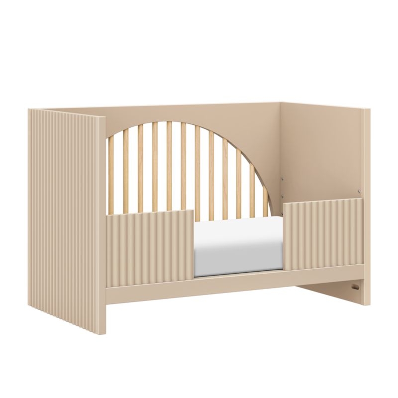 Babyletto Moab Taupe Wood Toddler Bed Rail - Image 3