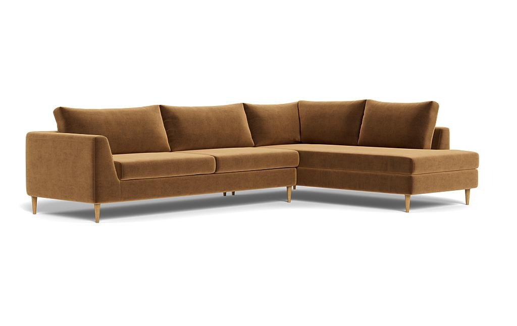 Asher 3-Seat Sectional with Right Bumper - Image 1