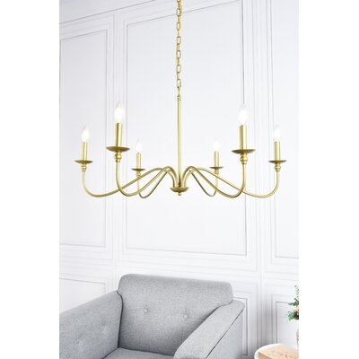 Hamza 6-Light Candle Style Chandelier - Image 0