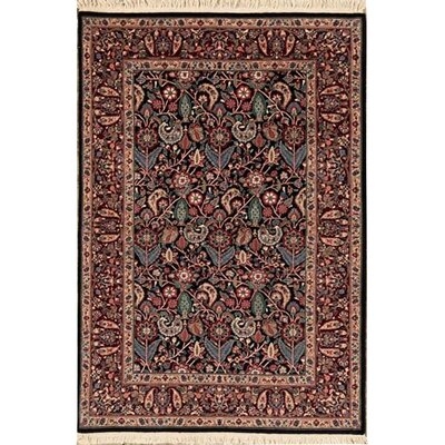 Hand Knotted Wool Navy/Wine Rug - Image 0