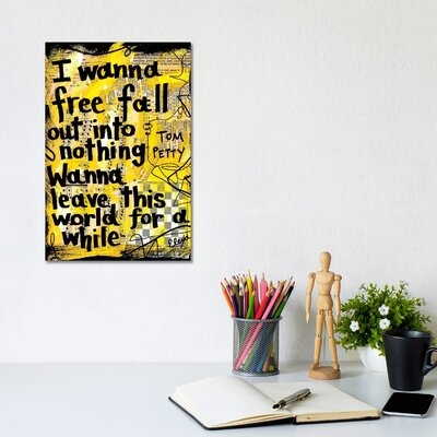 Free Fall, Tom Petty by Elexa Bancroft - Wrapped Canvas Textual Art Print - Image 0