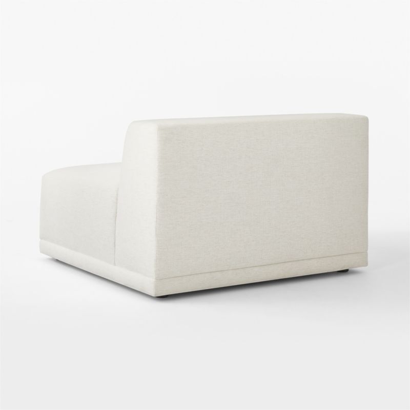 Faible White Performance Fabric Armless Chair - Image 4