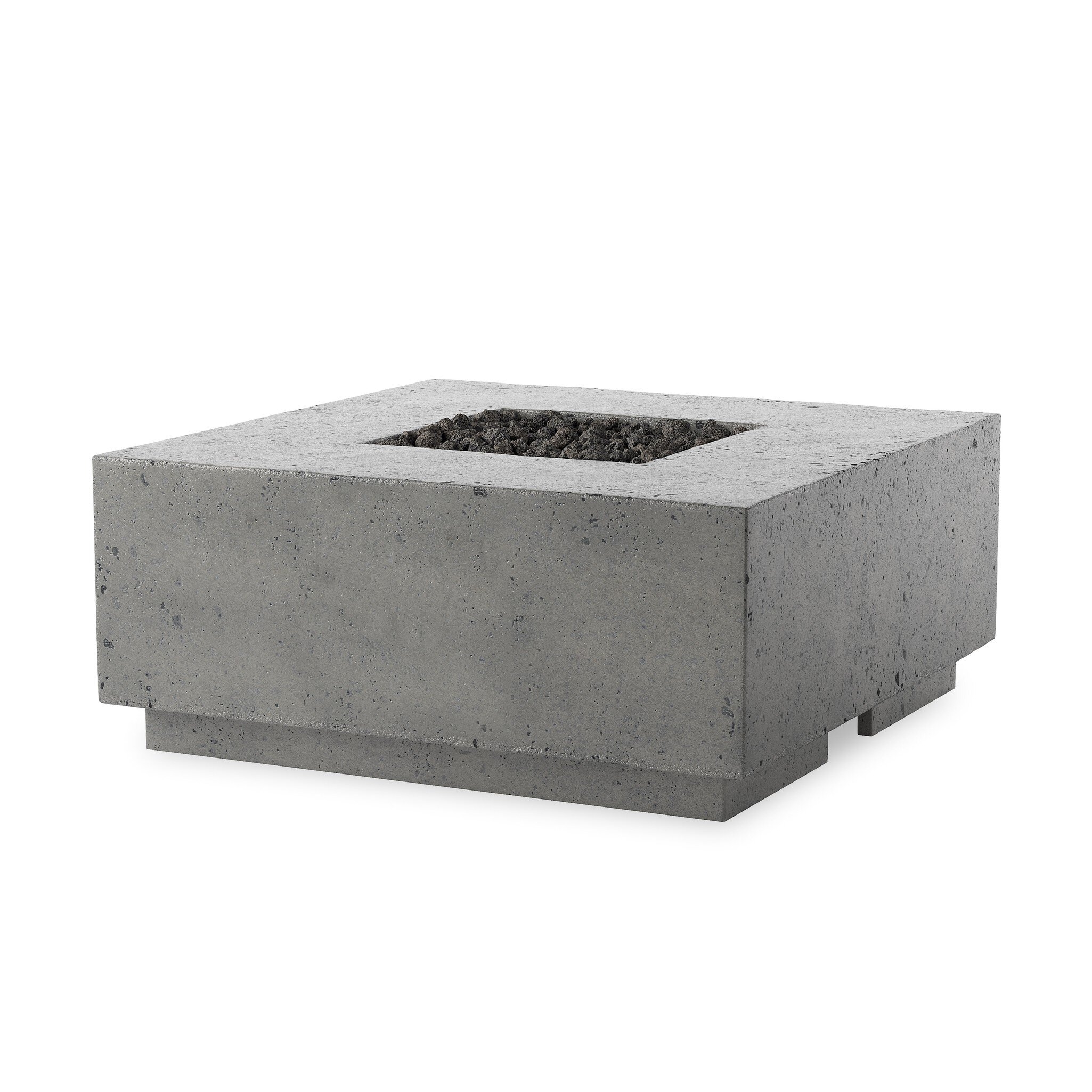 Donovan Outdoor Fire Table - Pewter Concrete - Image 0