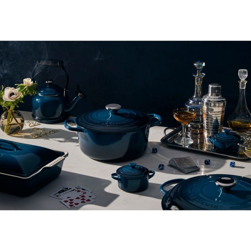 Le Creuset ® Heritage 4-Qt. Nuit Ceramic Rectangular Baking Dish with Lid - Image 2
