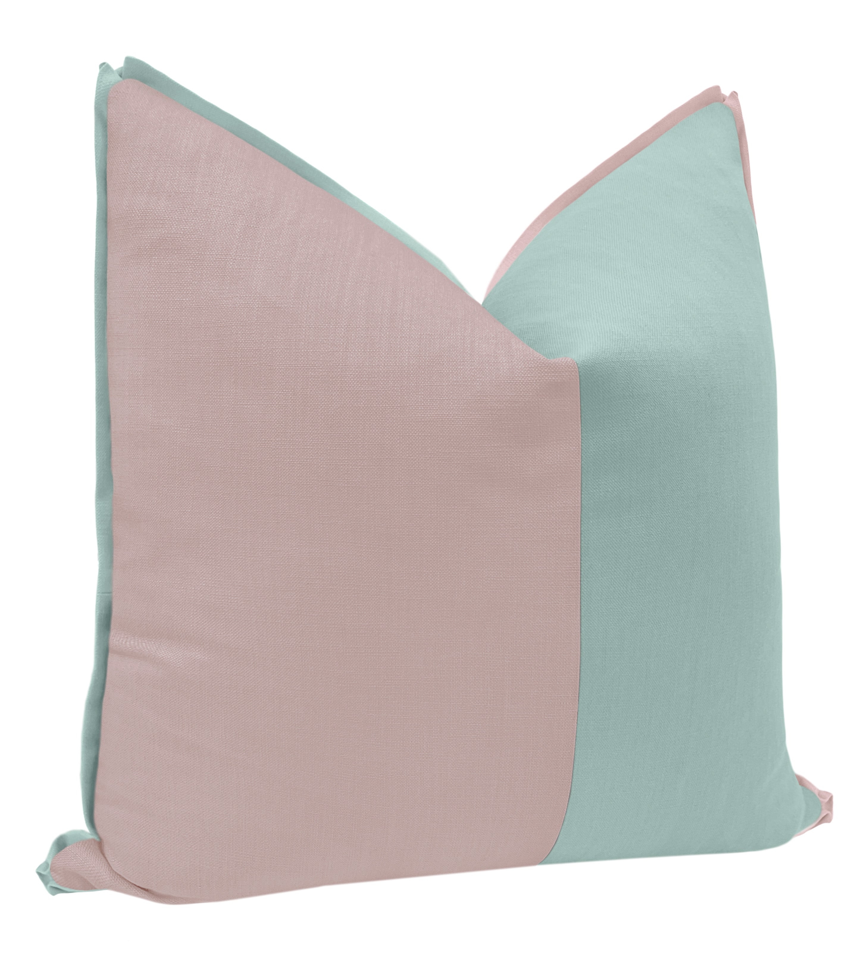 THE DUET | CLASSIC LINEN // LILAC + SPA BLUE - SAMPLE 4" X 4" - Image 1