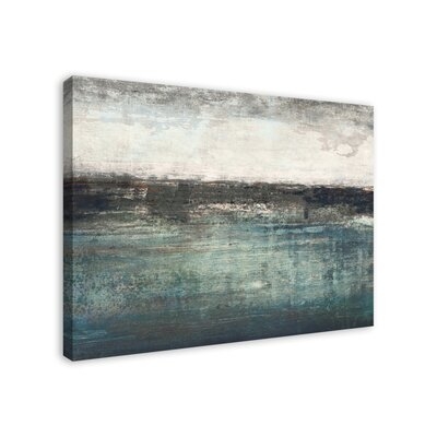 Blue And Green Horizon - Wrapped Canvas Print - Image 0