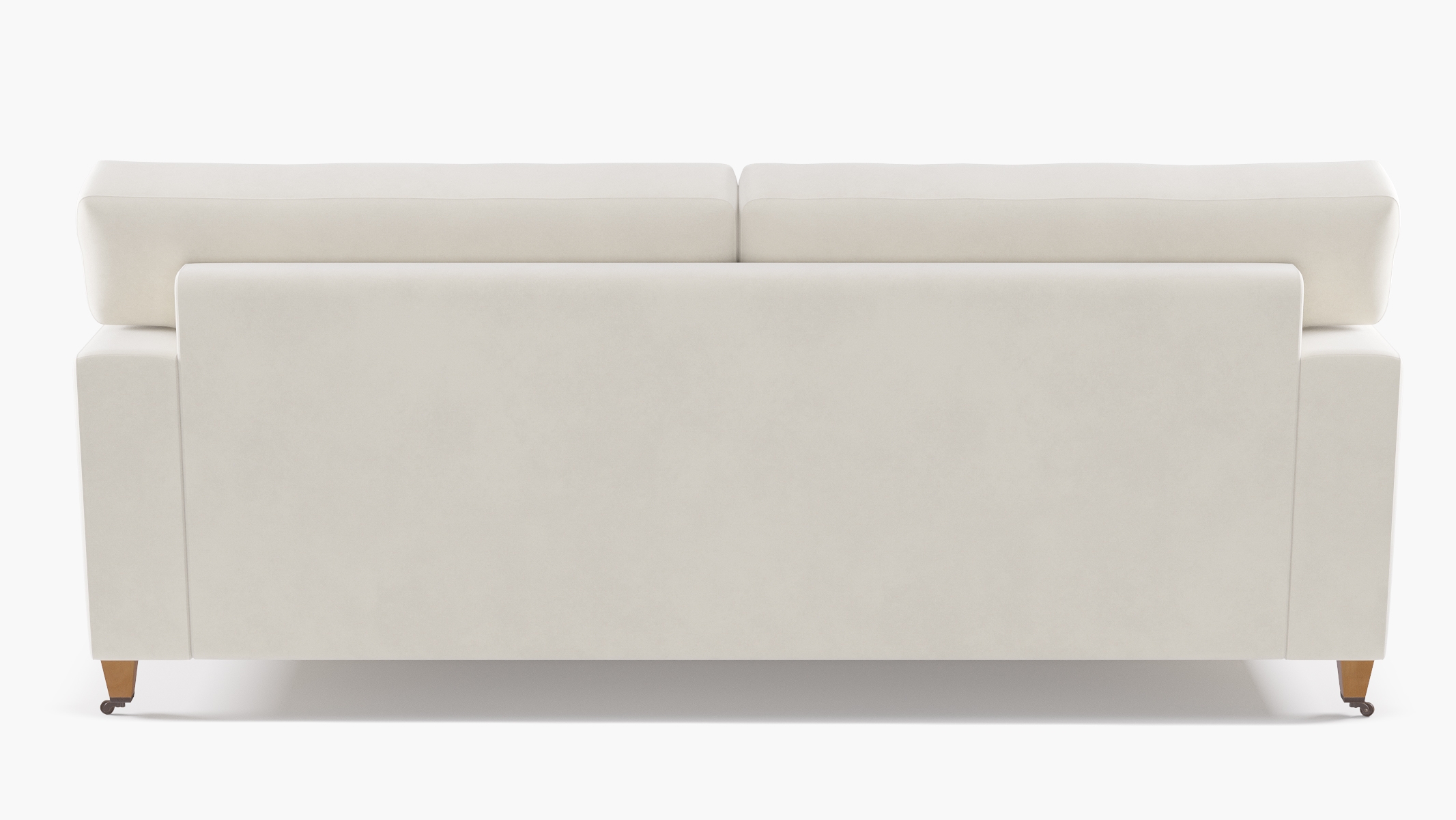 Classic Sofa, White Classic Velvet, Oak - Image 2