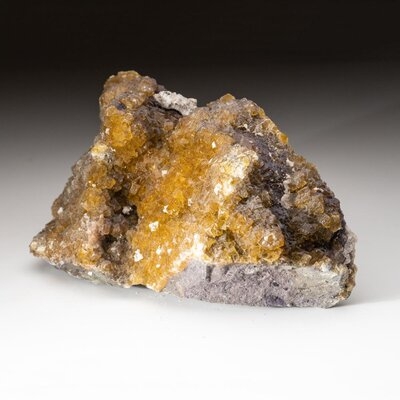 Yellow Fluorite from Moscona Mine, Villabona District, Asturias, Spain - Image 0