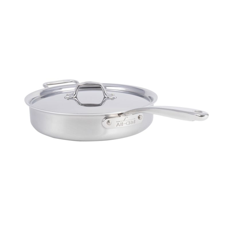 All-Clad ® D3 Curated 3-ply Stainless Steel 3-Qt. Saute Pan - Image 2