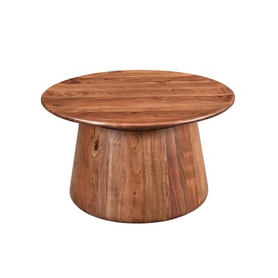 Sammie Solid Wood Pedestal Coffee Table - Image 0