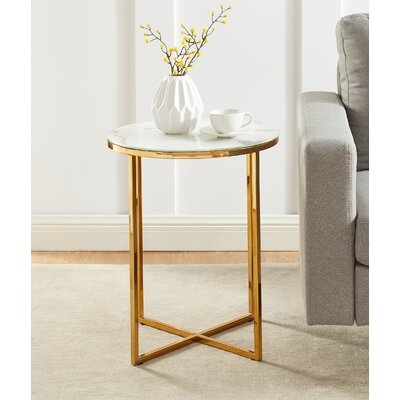 Hasler Tray Top Cross Legs End Table - Image 0