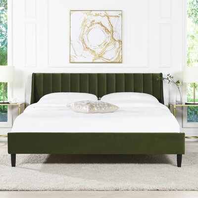 Helaina Upholstered Wingback Bed - Image 0