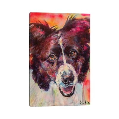 Border Collie Portrait by Liesbeth Serlie - Gallery-Wrapped Canvas Giclée - Image 0