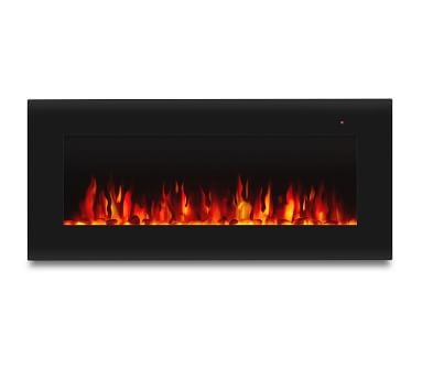 Clay Electric Wall Fireplace, Black - Image 5