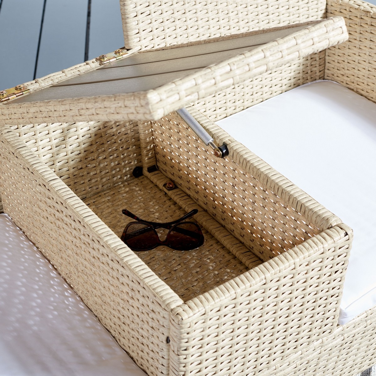 Viora Loveseat - Beige / White - Safavieh - Image 2