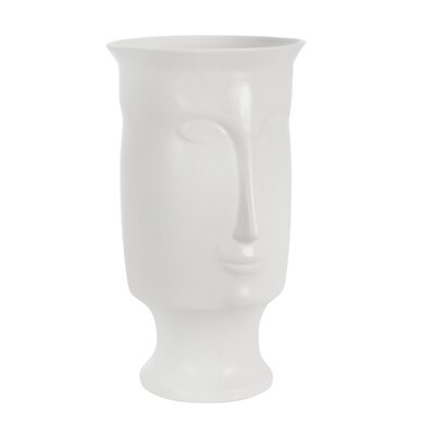 Abbas White Indoor / Outdoor Ceramic Table Vase - Image 0
